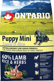 Ontario Puppy Mini Lamb/Rice фото